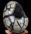 Septarian Dragon Egg Geode - Crystal Filled #37357-4